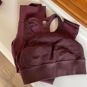 Alo bra top and leggings